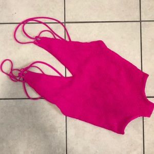Tori Praver Fuschia one piece